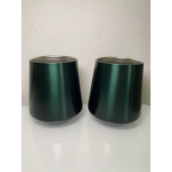 Starbucks 2 Perfect Pour Latte Mug Green Stainless Steel Vacuum Insulated 12 oz - Picture 3 of 9